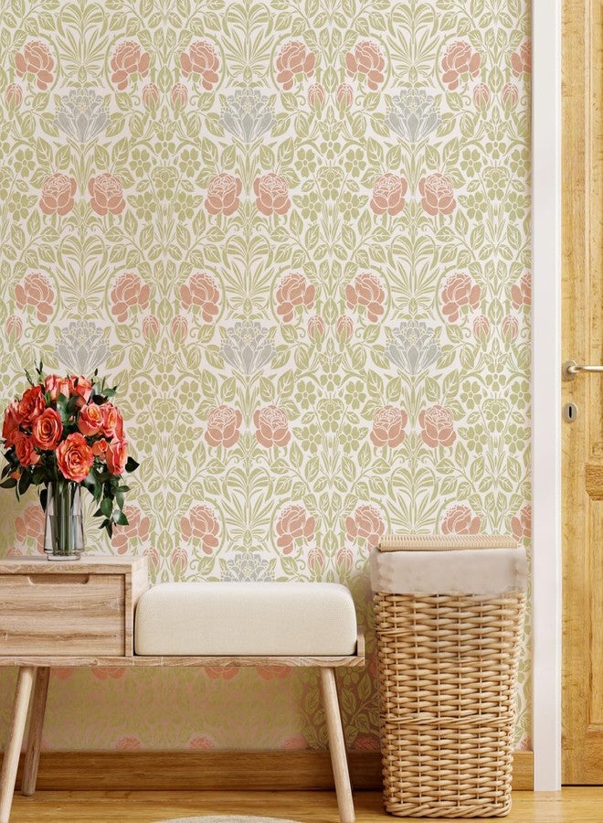 جي جي أس أس ديزاينز قوالب زهور كبيرة من GSS Designs مقاس 16 × 16 بوصة لتزيين جدار غرفة الأطفال، قوالب كبيرة قابلة لإعادة الاستخدام لطلاء جدار الزهور - Image 1