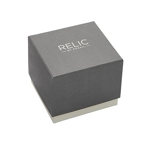 Relic ساعة أوتوماتيكية للرجال من رليك بواسطة فوسيل - ديمون، سوار من الفولاذ المقاوم للصدأ الأسود (الموديل: ZR12110) - Image 4