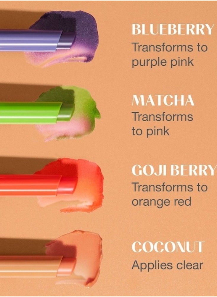 HUDA BEAUTY - HUDA BEAUTY Glowish Super Jelly Lip Balm – Matcha, Nourishing & Hydrating Formula, Natural Green Tint, 2.5g / 0.09 oz - Image 1