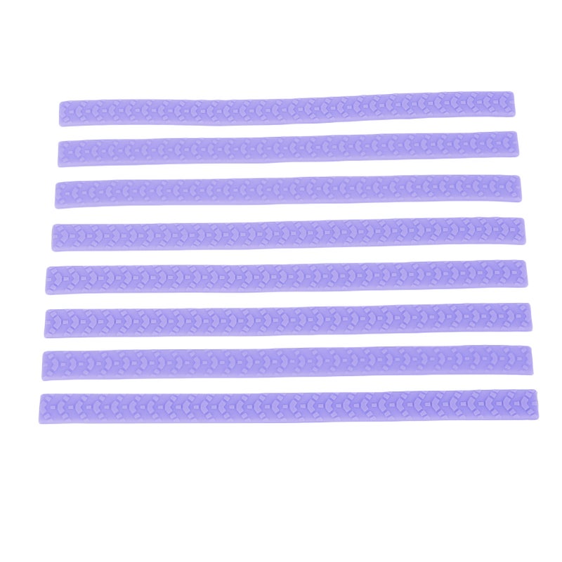 8pcs Luggage Wheel Covers Noise Reduction Silent Silicone Suitcase Wheels Protectors for Most Luggage and Household Chairs Purple - Image 4