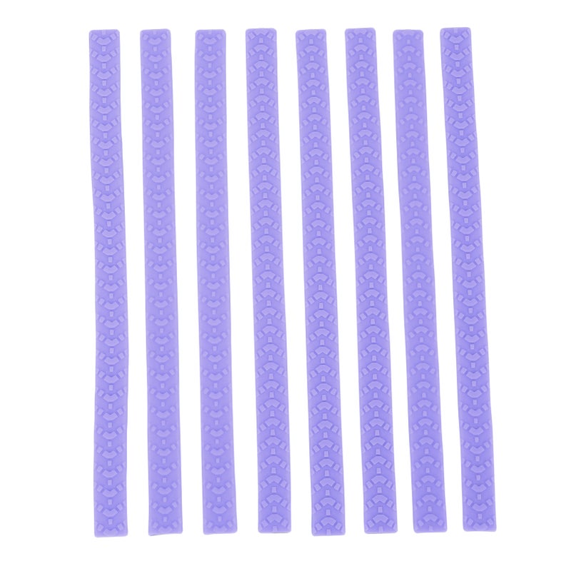 8pcs Luggage Wheel Covers Noise Reduction Silent Silicone Suitcase Wheels Protectors for Most Luggage and Household Chairs Purple - Image 1