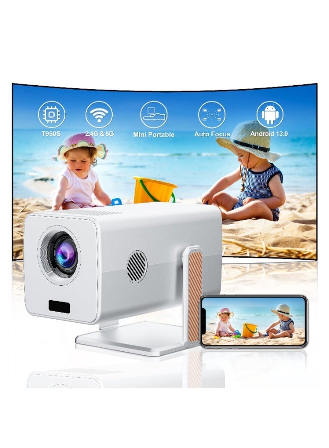 Xnano HM103 Portable Projector Auto Focus Bluetooth 5.2 Wi-Fi 6 Smart Projector Full HD Native 1080P Rotating 270° - Image 1