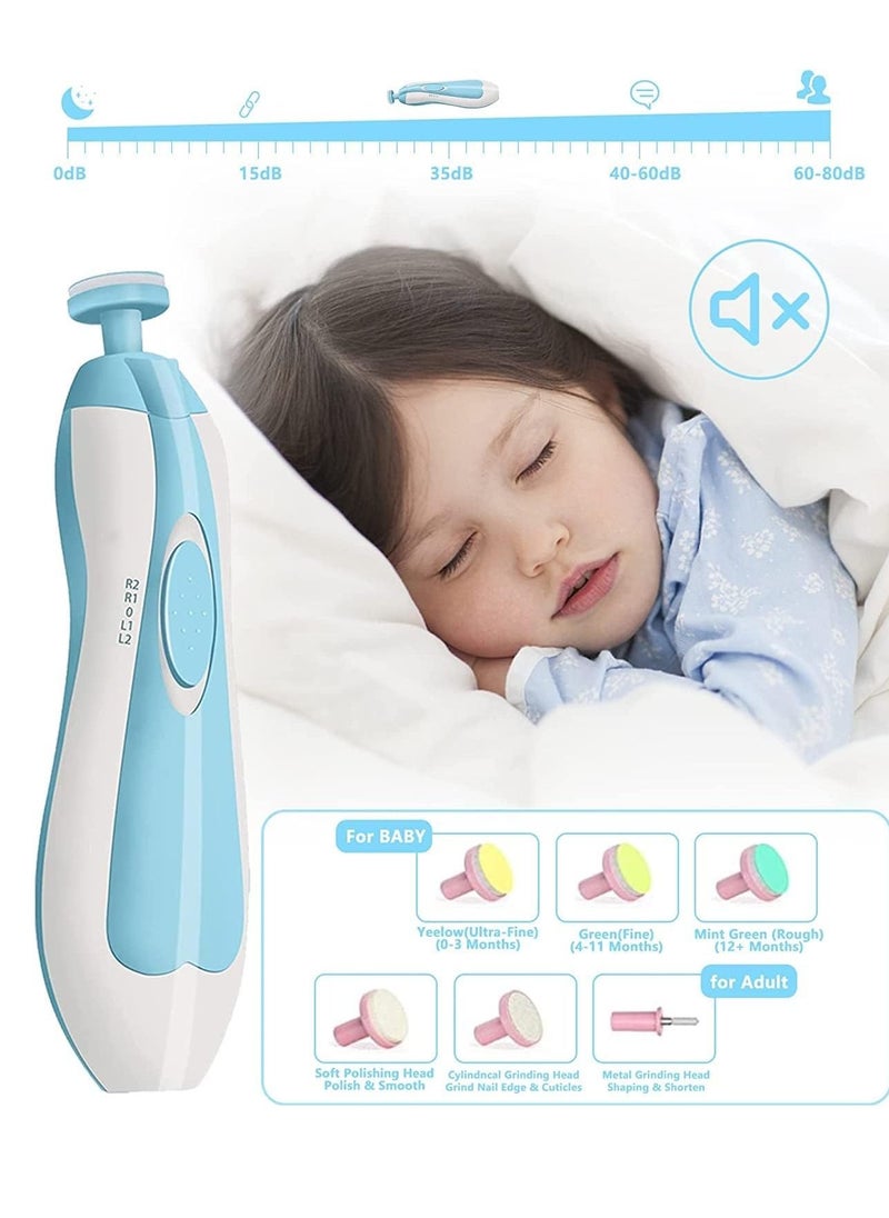 Gonice Baby Newborn Essentials and Grooming Kit, Electric Safety Nail Trimmer Baby Nursery Kit, Newborn Care Kits with Hair Brush Comb for Newborn Infant Toddlers  - Image 5