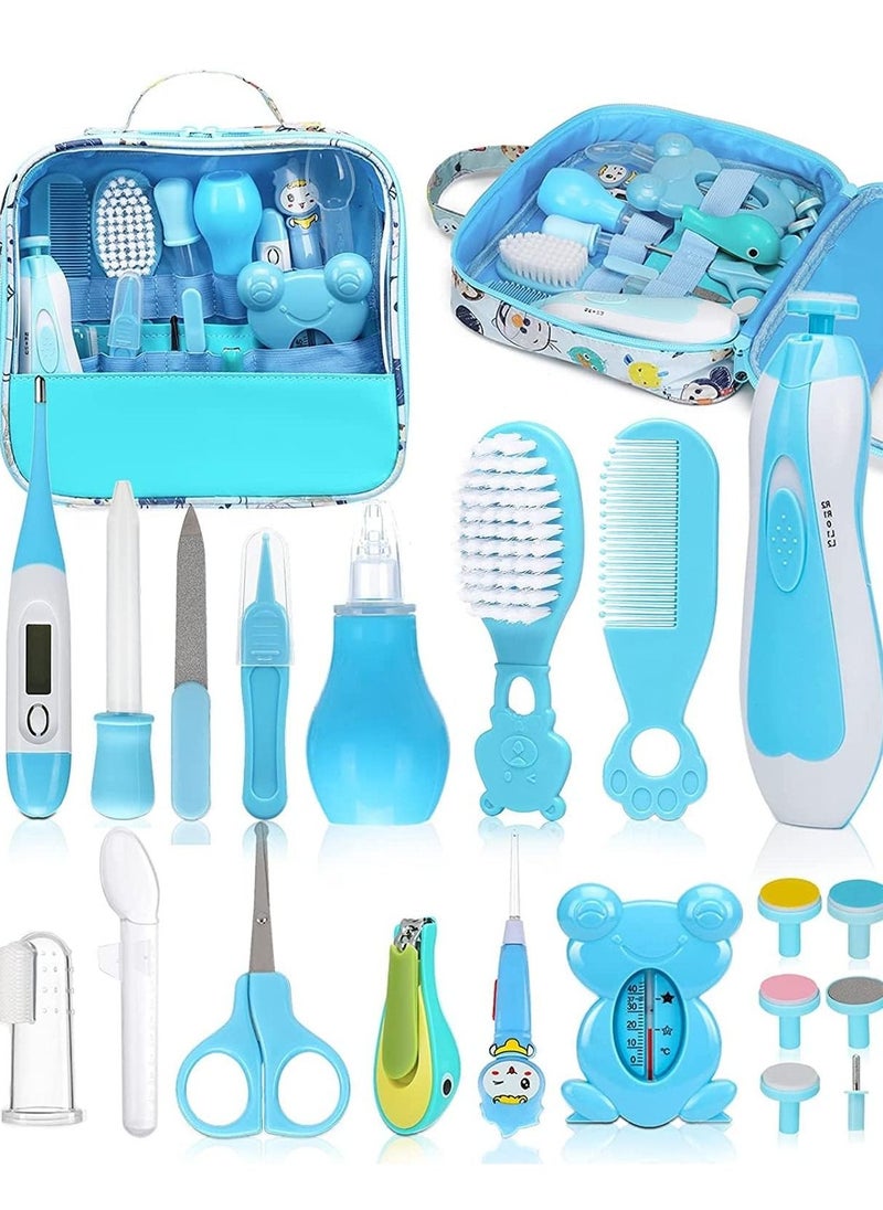 Gonice Baby Newborn Essentials and Grooming Kit, Electric Safety Nail Trimmer Baby Nursery Kit, Newborn Care Kits with Hair Brush Comb for Newborn Infant Toddlers  - Image 1