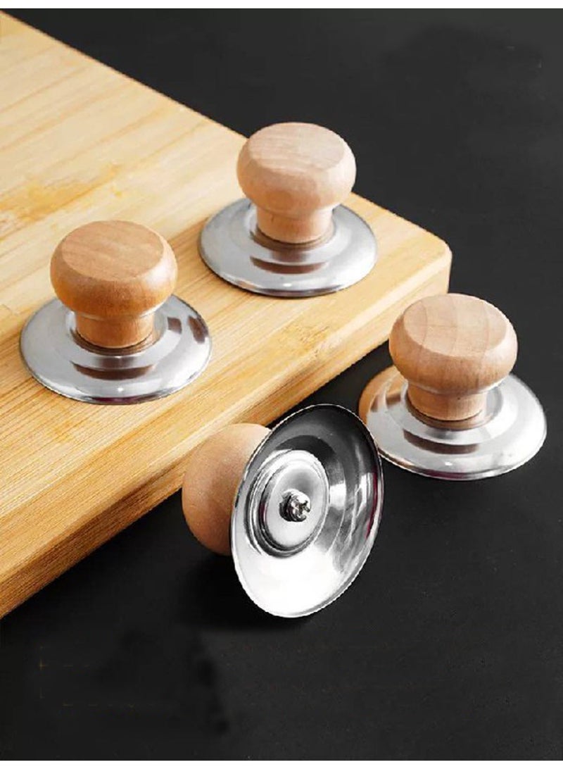 مقبض غطاء حلة خشبى عدد 2 - Image 1