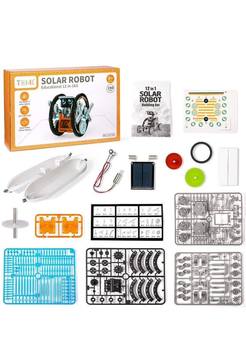 Generic 12-in-1 Solar Robot Kit, Learning and Educational Toys for Kids, Science Building Toys DIY Science Kits Gift for Kids Age 8 +, Science Experiment Set Gifts Toys for Boys Girls Teens  - Image 2