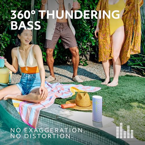 Ultimate Ears MEGABOOM 4 Portable Waterproof Bluetooth Speaker, 360-Degree Sound, Thundering Bass, 147ft Range, 20-Hour Battery, Floating Speaker - Black - Image 3