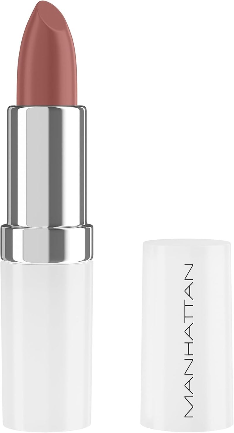 Manhattan Lasting Perfection Satin Lipstick 230 Hip Hazelnut Lipstick for Intense LongLasting Colour and Moisturising Care