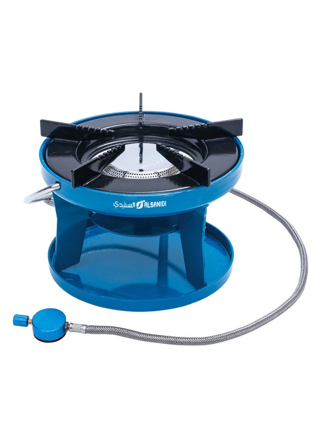 بي كي إل موقد غاز للمخيمات سرهيد هندي، موقد غاز صغير، ازرق، مقاس 19 سم - Image 1