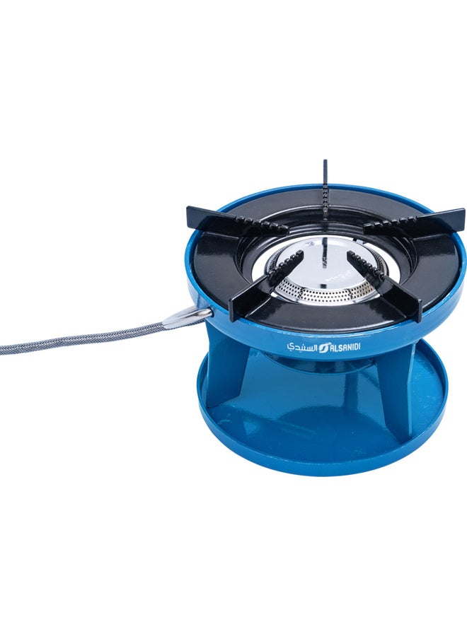 بي كي إل موقد غاز للمخيمات سرهيد هندي، موقد غاز صغير، ازرق، مقاس 19 سم - Image 3