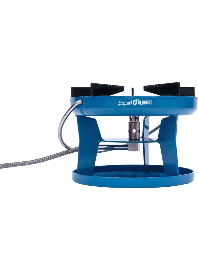 بي كي إل موقد غاز للمخيمات سرهيد هندي، موقد غاز صغير، ازرق، مقاس 19 سم - Image 4