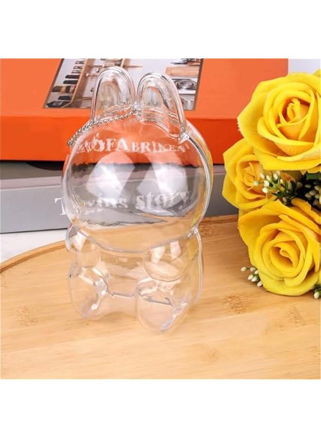 Arabest Clear Figure Display Bag with Keychain, Hanging Blind Box Organizer Portable Collectibles Display Carrying Case Dustproof Mini Doll Pouch Small Storage Bag for Collectors  - Image 3