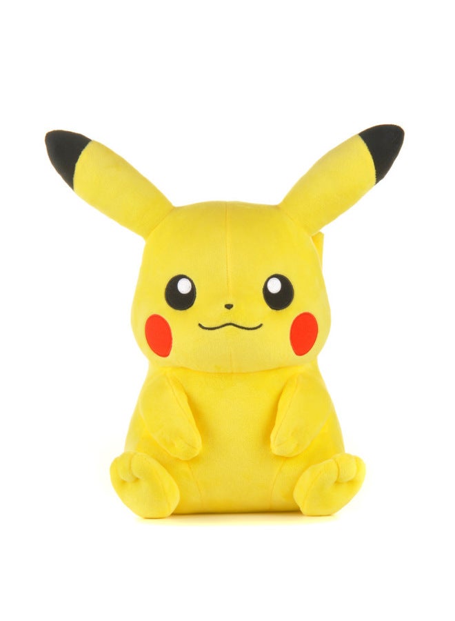 Genuine Bao Ke Meng Series Pikachu Sitting, Posture Plush Toy Doll Genuine Authorization-Specifications:Pikachu Sitting-Color:40cm - Image 1
