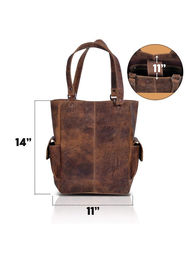 كومال سي حقيبة جلدية نسائية، حقيبة سفر، حقيبة تسوق، حقيبة رسول، حقيبة يد متعددة الأغراض من كومال سي - Image 1