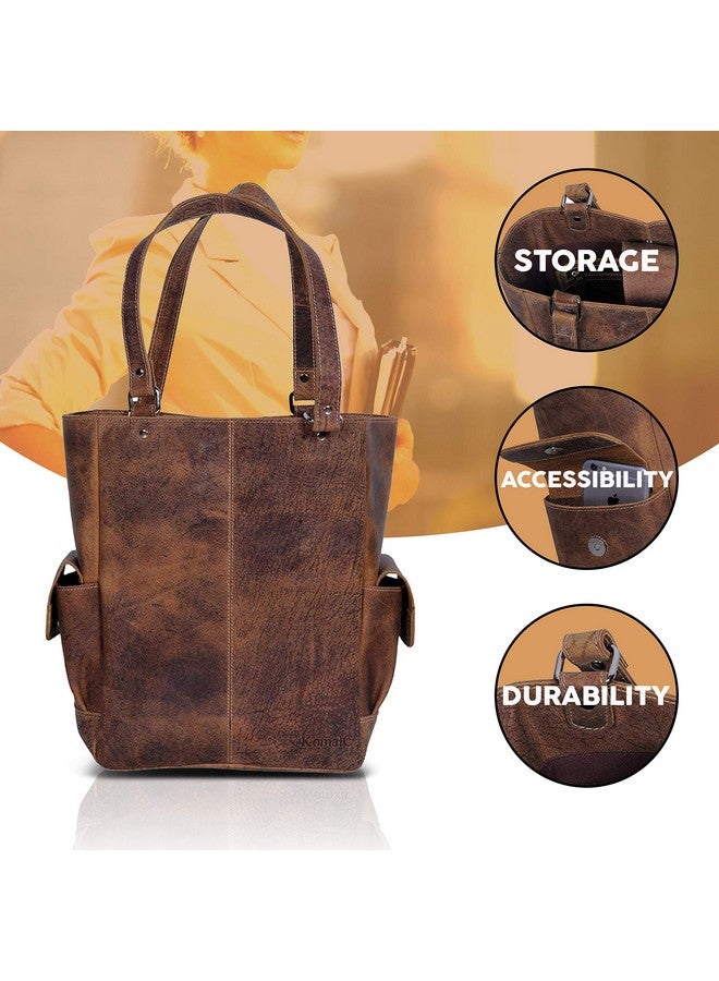 كومال سي حقيبة جلدية نسائية، حقيبة سفر، حقيبة تسوق، حقيبة رسول، حقيبة يد متعددة الأغراض من كومال سي - Image 2