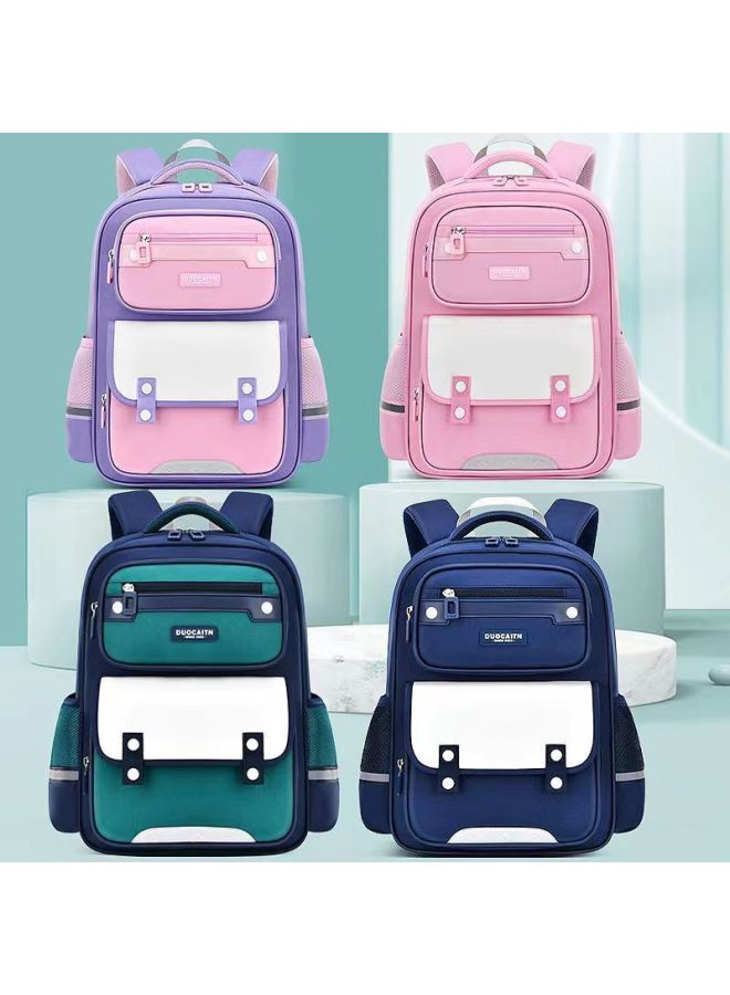 Schoolbag For Primary School Students, Boy's Backpack, Children's Backpack, Boys And Girls, Grade One, Two, Three To Six, Super Light Spine Protection-Color:Pink ] - Image 4