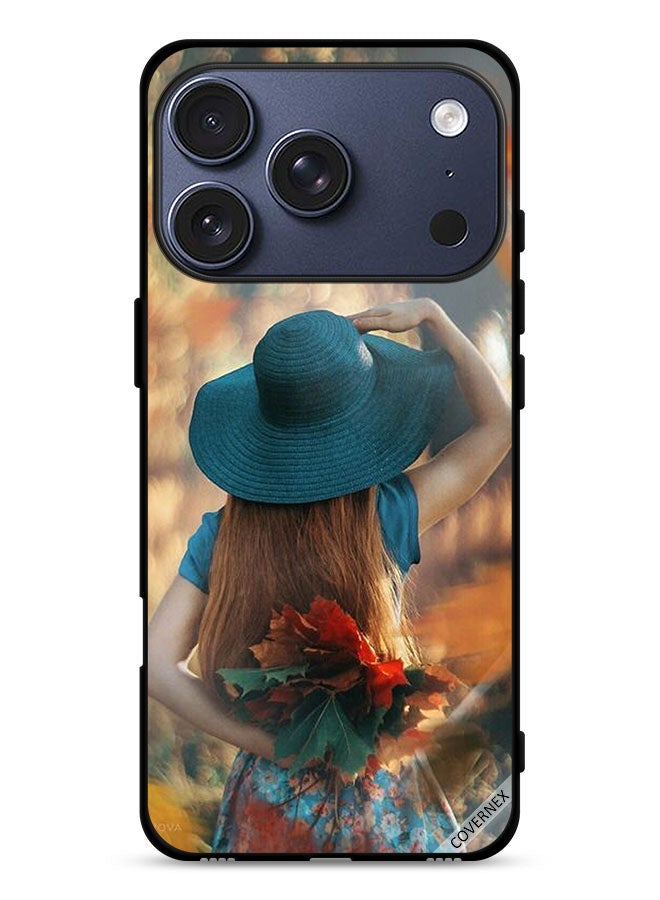 Covernex Apple iPhone 17 Pro Protective Case Cover Hat Girl Hiding Love Leaves - Image 1