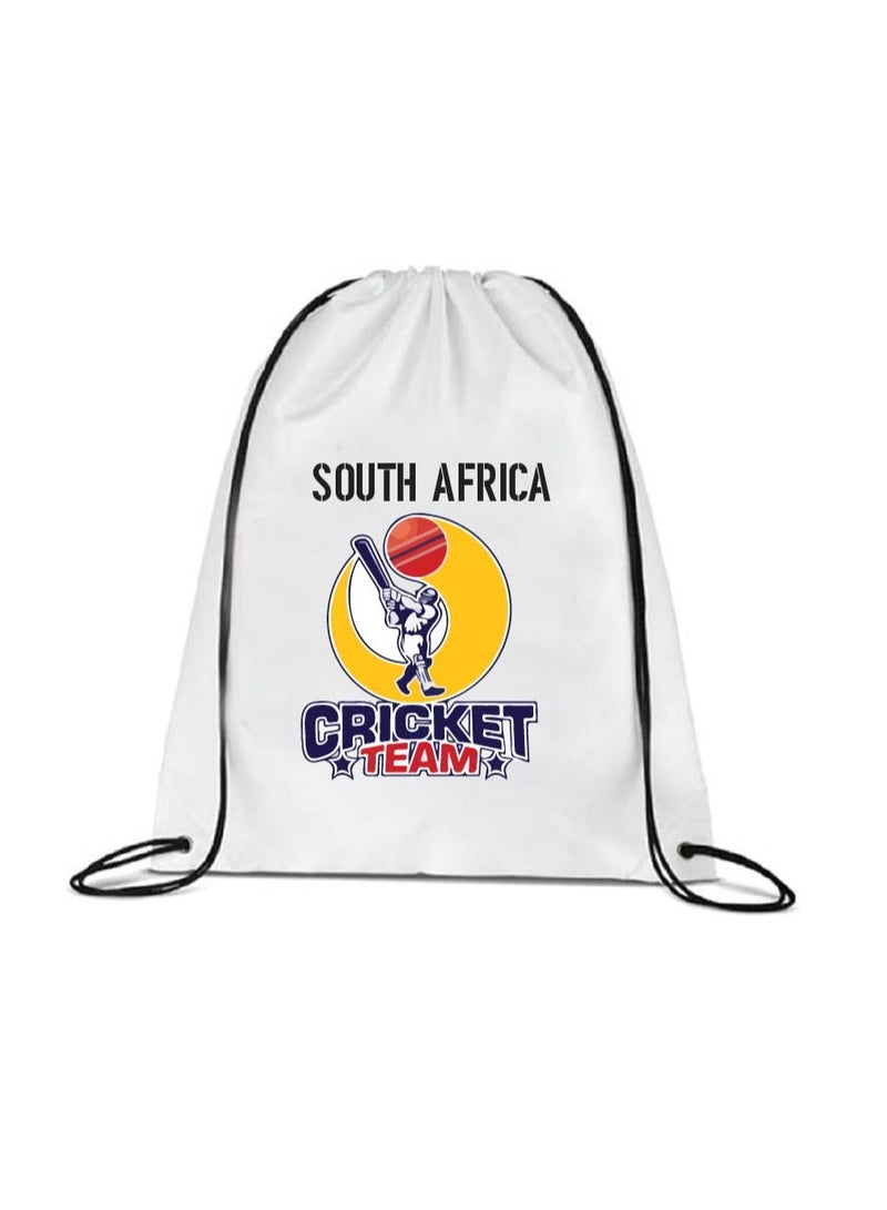 South Africa Unisex Sports Jersey T-Shirt Set - T-Shirt,Drawstring Bag,Cap - T-Shirt,Scarf,Cap - South Africa Sports Fan Jersey T-Shirt - Gift Set for Events, Matches  - Image 3