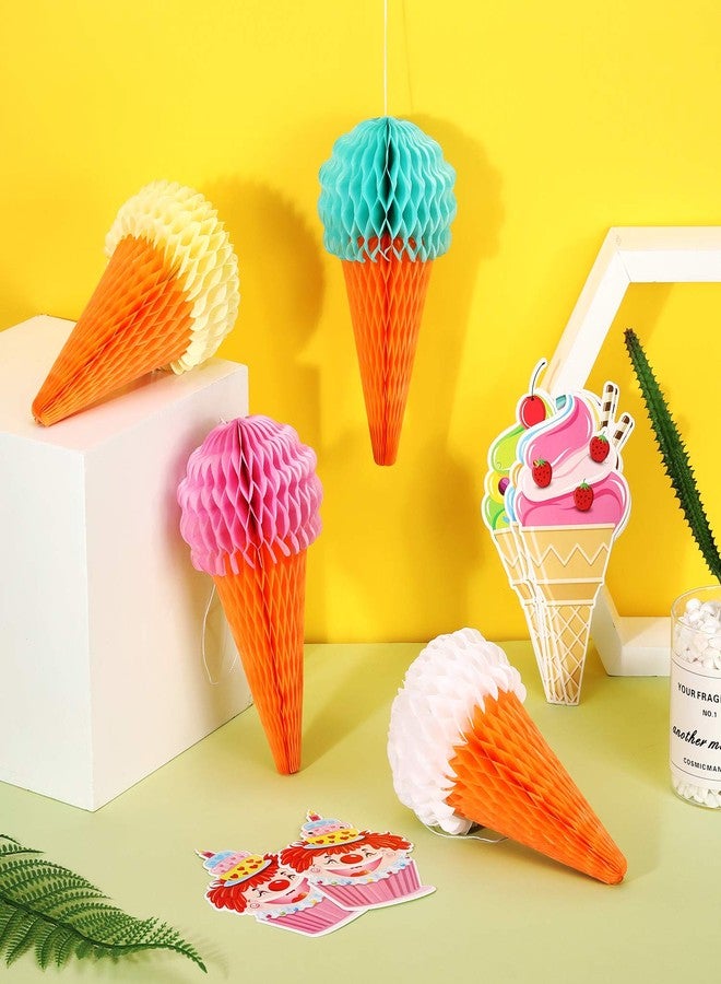 Maitys 9 Pieces Ice Cream Decorations Hanging Banner Set Summer Birthday - Image 4