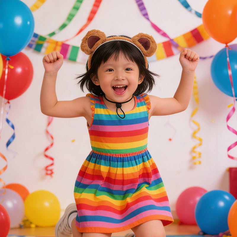 🧸 عصابة رأس بنقش أذني دب بنية ناعمة - Image 4