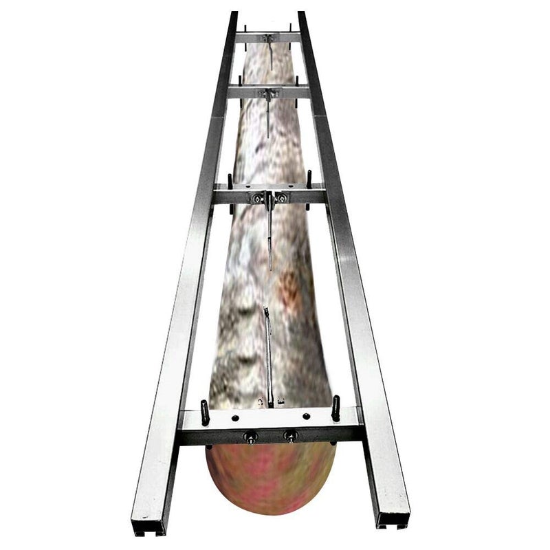 Carmyra Rail Mill Guide System 9 Ft 3 Crossbar Kits Work with Chainsaw Mill 9 FT