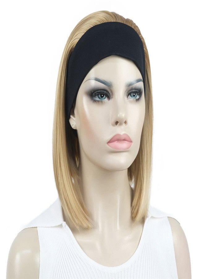 ايمول شعر مستعار قصير مستقيم بوب 3/4 من إيمول مع طوق رأس، شعر مستعار نصف صناعي للنساء (24H613) - Image 2