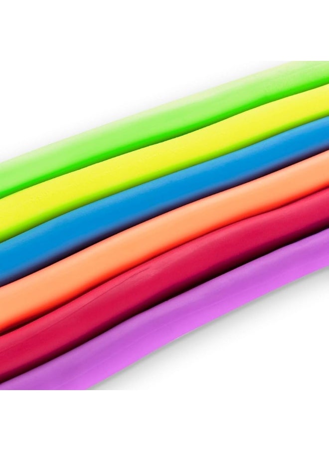Super Z Outlet Super Z Outlet Stretchy Jelly String Noodles Thick Rubber Fidget Sensory Toys Set for Calming Relaxing Children Birthday Party Favors and Prizes (12 Pack)  - Image 3