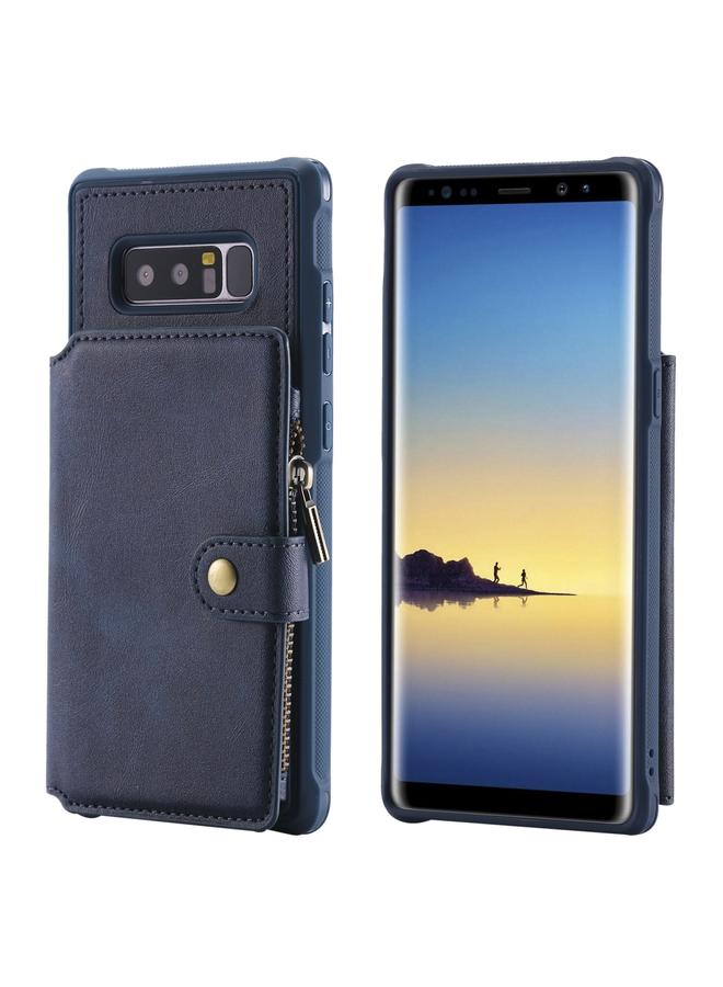 اس-توب جراب لهاتف Galaxy Note 8، جراب واقٍ مقاوم للصدمات بسحاب مع فتحات للبطاقات وقوس وحامل للصور ووظيفة المحفظة - Image 1