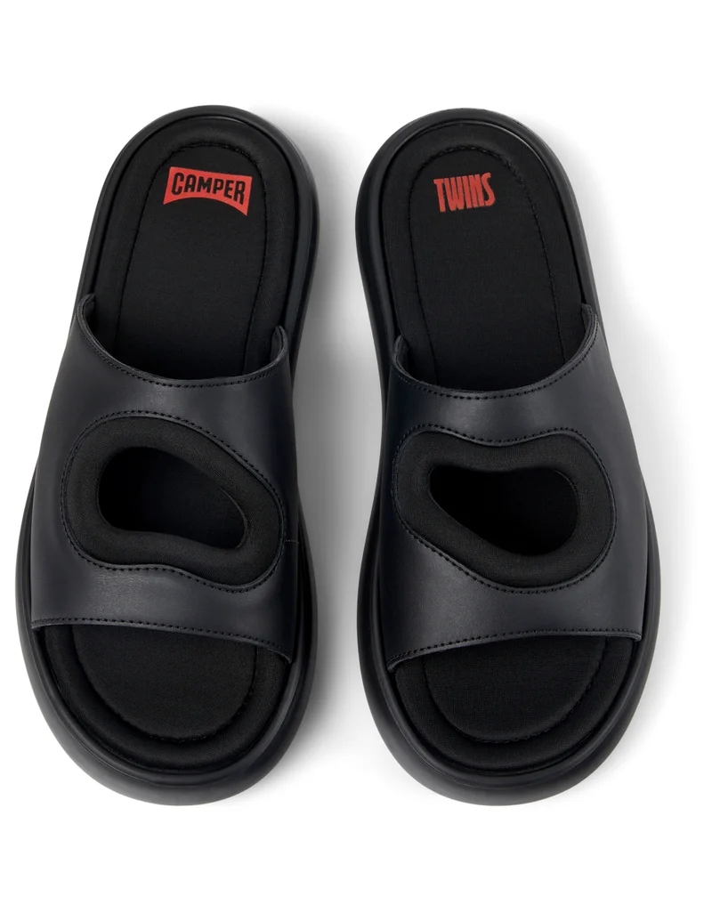 Camper Twins Pelotas Flota, Men's Sandal, Black