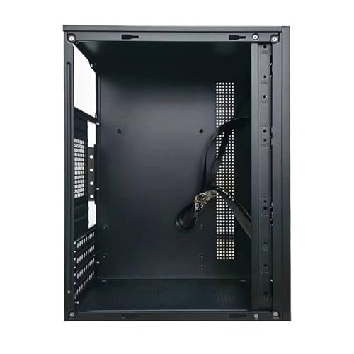 Yoqanr Micro ATX PC Case, High Airflow Mini MATX/ITX Desktop Computer Case with USB 2.0, 0.6mm Ultra-Thin Shell Computer Case, Support MATX/ITX Motherboard, Black Without Fans - Image 4