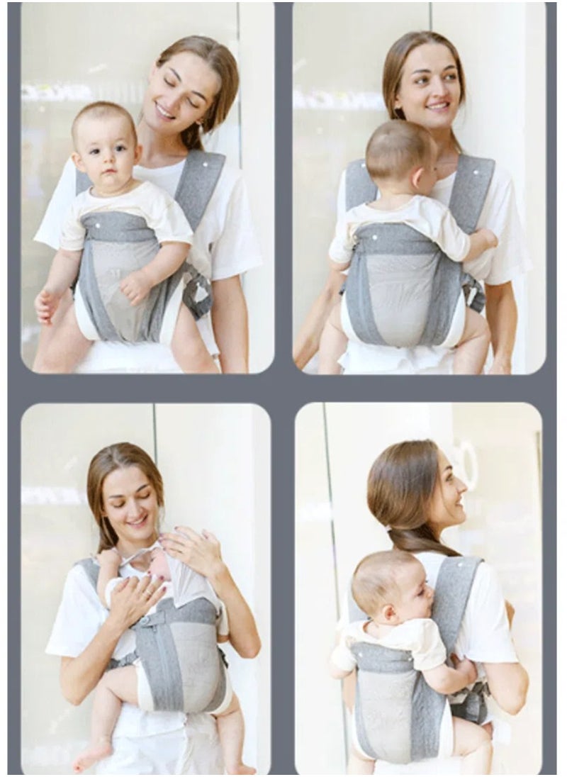 Whale's Bestie Baby Carrier Multifunctional Lightweight Adjustable Dual Shoulder Easy to Wear and Remove Skin Friendly Eco-Friendly Material (3 to 36 Months)  - Image 2