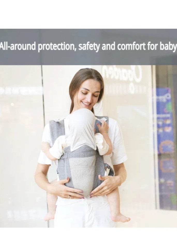Whale's Bestie Baby Carrier Multifunctional Lightweight Adjustable Dual Shoulder Easy to Wear and Remove Skin Friendly Eco-Friendly Material (3 to 36 Months)  - Image 5