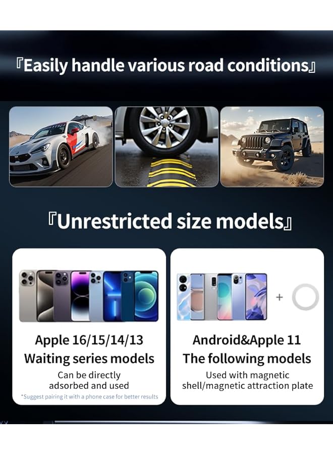 Green Tiger Magnetic Car Phone Holder - N54 Double Magnet 1080° Rotating Dashboard Mount | Strong Magnetic Car Mobile Holder | Universal for All Smartphones - Image 3