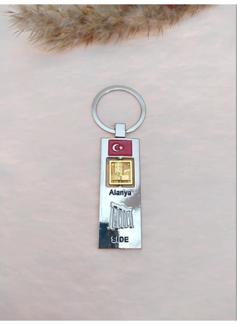 Hdmarketim Metal Keychain Alanya Side Written With Atalya Look