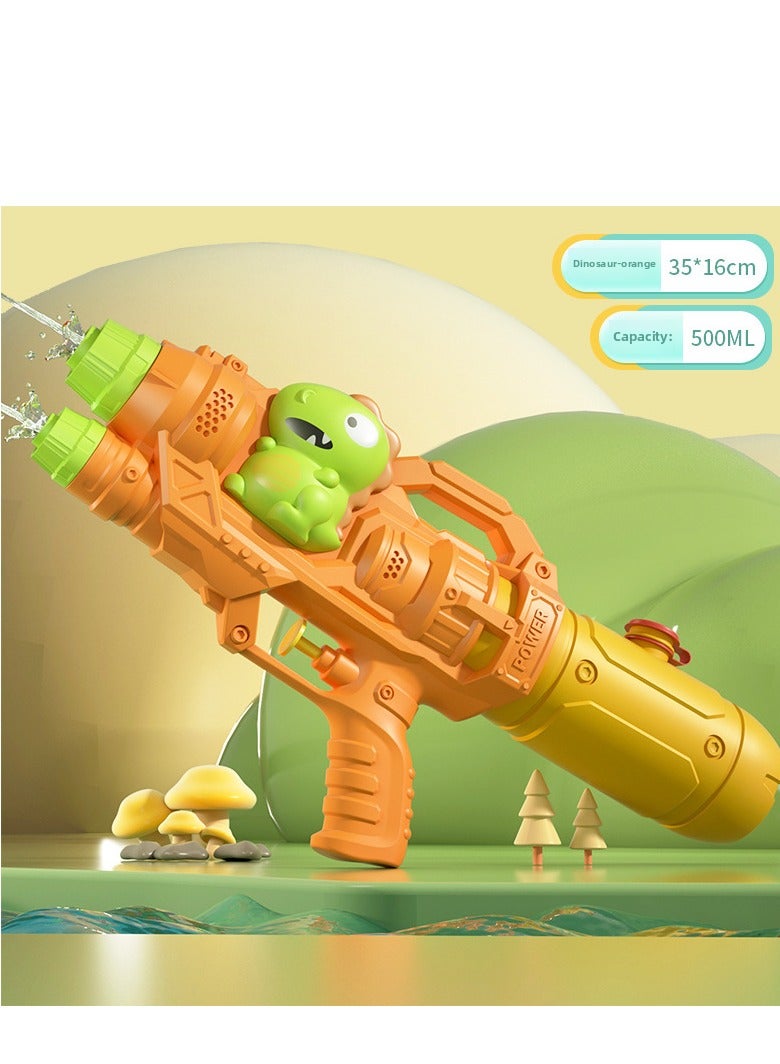 Water Gun Toys For Kids  Double Sprinkler Playing with Water Toys Pull-out water Toys 500ml  35*16cm - Image 1