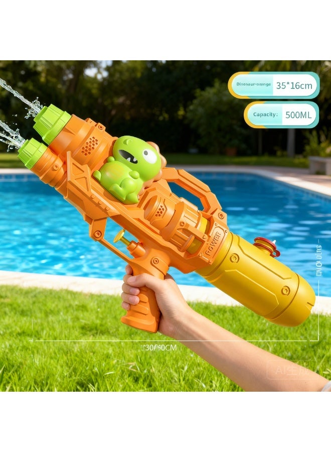 Water Gun Toys For Kids  Double Sprinkler Playing with Water Toys Pull-out water Toys 500ml  35*16cm - Image 3