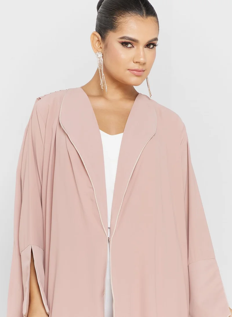 hayas closet Piping Detail Abaya