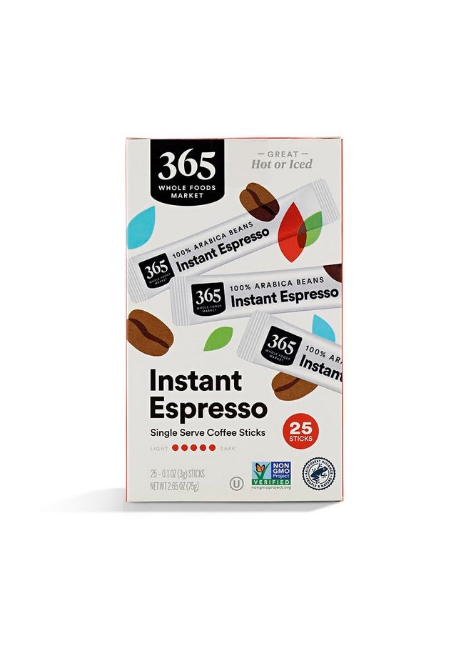 365 by Whole Foods Market, Instant Espresso, Dark Roast, 25 Single Serve Coffee Sticks, 2.65 Ounces - pzsku/ZB1E9D33AA9E71F07408CZ/45/_/1740982780/c592b064-0ca2-42a5-be0d-107d7485e53e