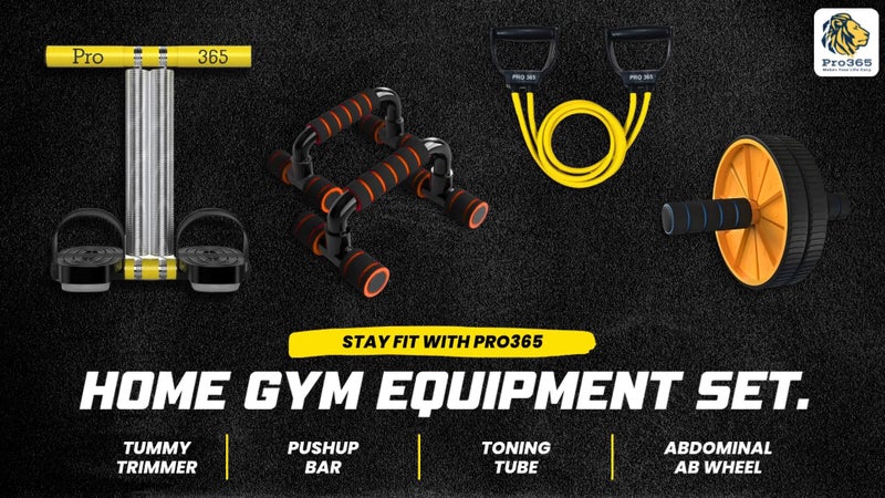 PRO365 Tummy Trimmer, Pushup Bar, Toning Tube, Gym Bag, Swimming Bag, Duffle Bag, Abs Wheel Exerciser Premium Leatherette Material - Image 2