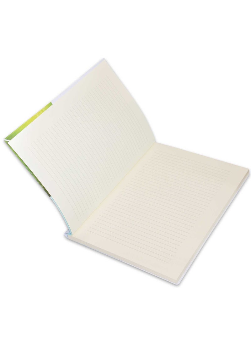 FIS  Pvc Soft Cover Note Book A4 Single Line With Border  80 Sheets-White -FSNBPVSLA480WH - Image 2