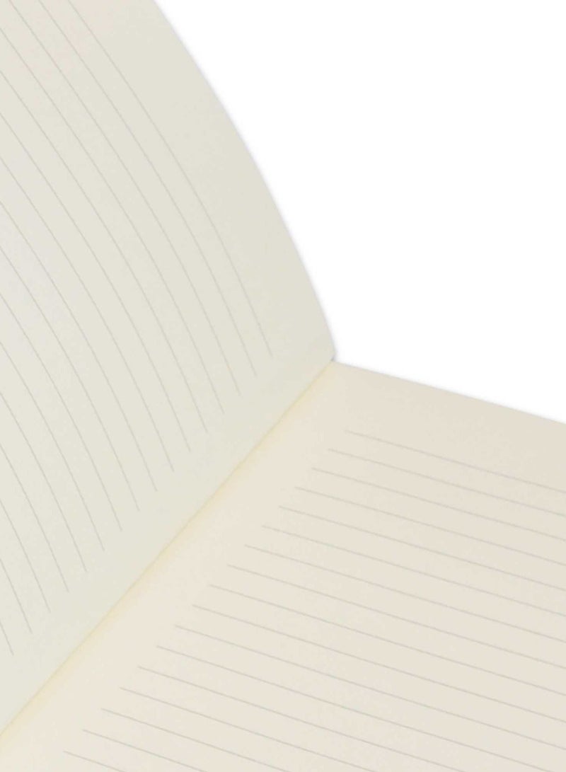 FIS  Pvc Soft Cover Note Book A4 Single Line With Border  80 Sheets-White -FSNBPVSLA480WH - Image 3