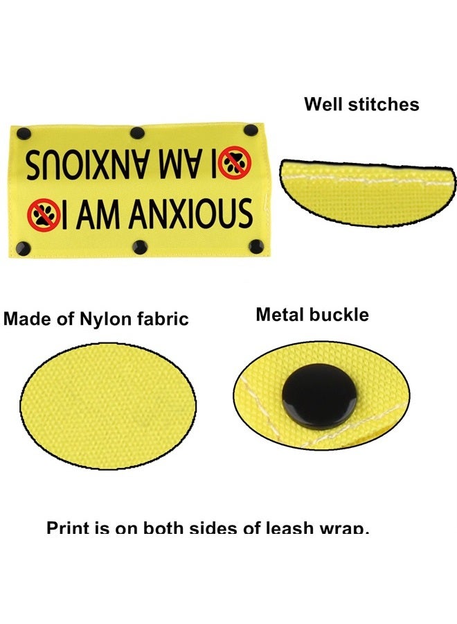 BLUPARK Anxiety Medical Awareness Dog Leash Sleeve I am Anxious Dog Leash Wrap Sleeve Pet Birthday Gift (I AM Anxious-YE Sleeve) - Image 5
