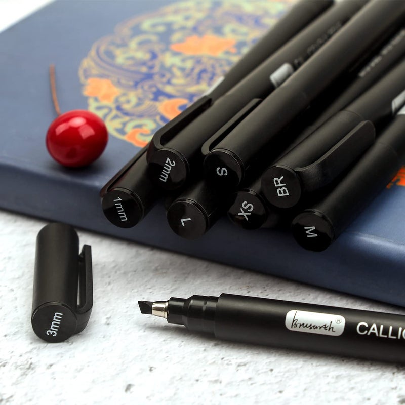 Brusarth Calligraphy Pens,8 Size Calligraphy Pens for Writing,Brush Pens Calligraphy Set for Beginners, Hand Lettering Pens - Image 4