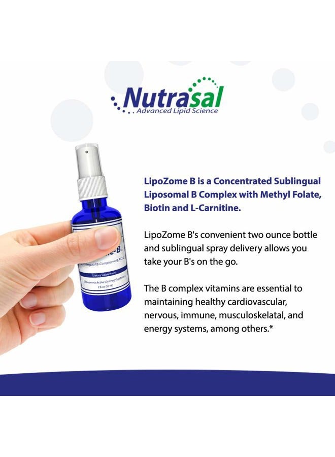 Nutrasal LipoZome B-Complex Sublingual Spray - 2 Fl. Oz. - Image 4