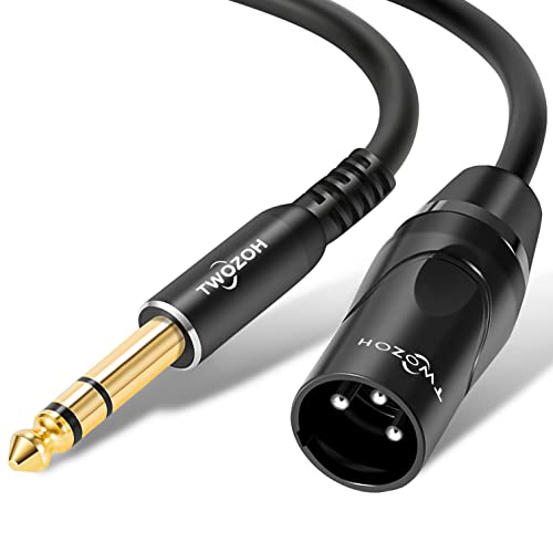 Twozoh 1/4" to XLR Balanced Stereo Cable - 15FT, HiFi - Image 1