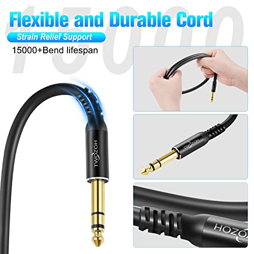 Twozoh 1/4" to XLR Balanced Stereo Cable - 15FT, HiFi - Image 4