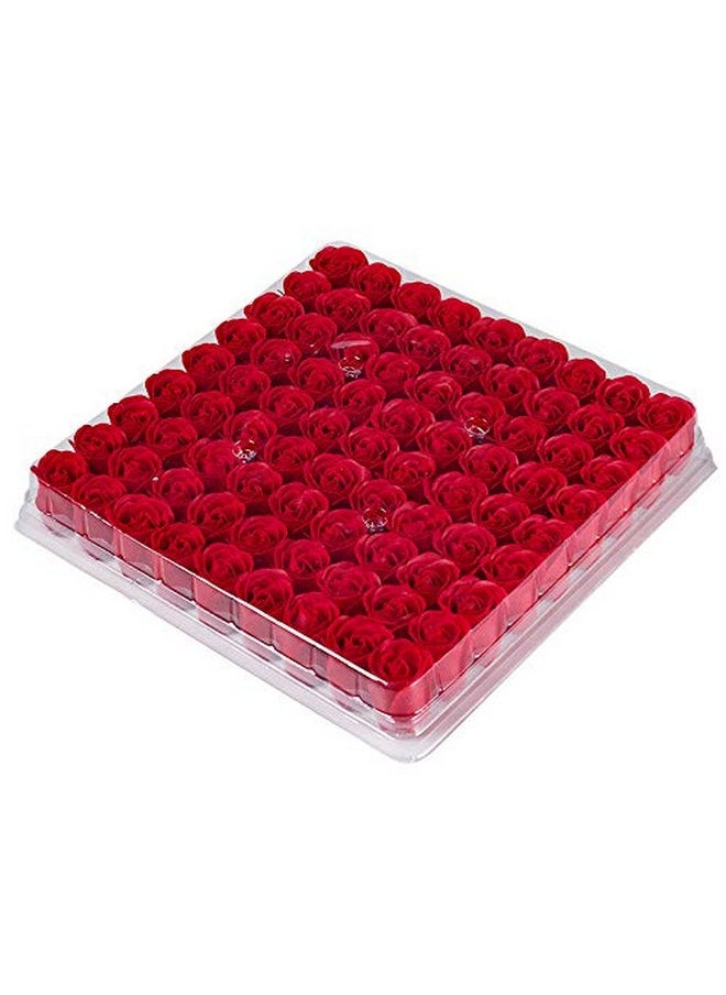 Marsrut 81Pcs Bath Soap Rose Flowerscented Soap Rose Petals Body Soap For Valentine'S Day Wedding Anniversary Birthday Mothers Day Gifts For Her Red  - Image 5