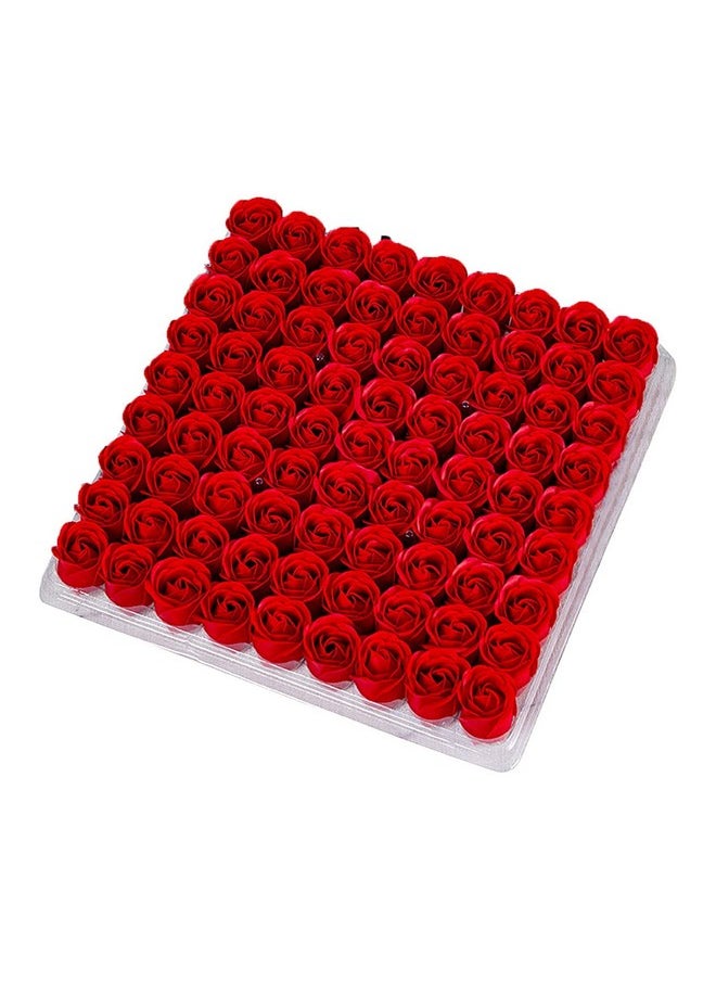 Marsrut 81Pcs Bath Soap Rose Flowerscented Soap Rose Petals Body Soap For Valentine'S Day Wedding Anniversary Birthday Mothers Day Gifts For Her Red  - Image 1