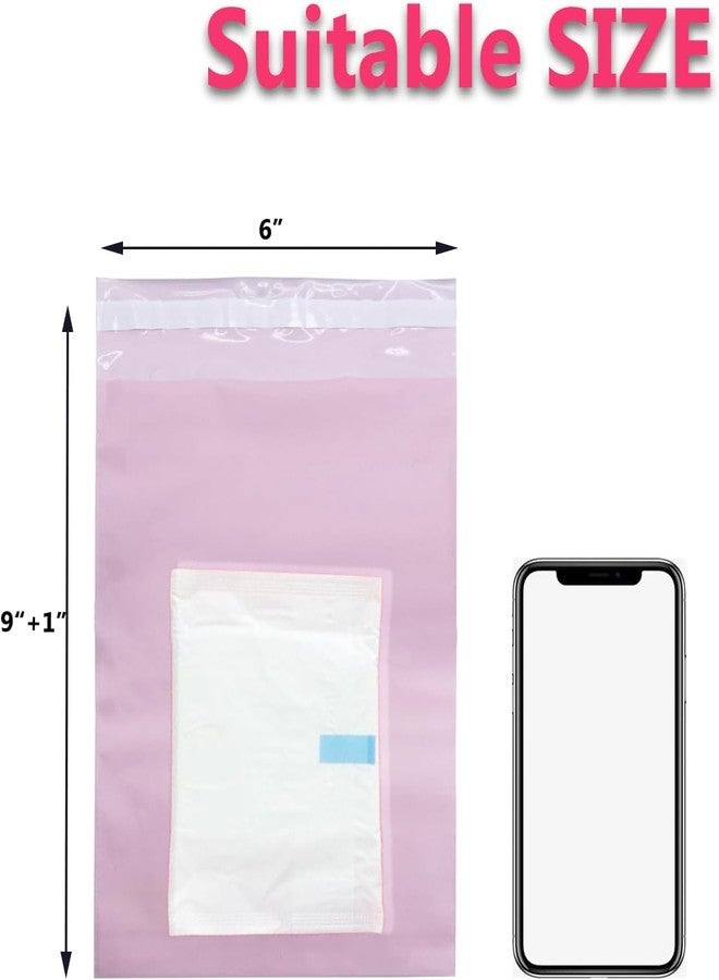 Pristu Sanitary Napkin Disposal Bags, Pink Feminine Hygiene Disposal Bags, Self-sealing Seals, Women Sanitary Disposal Bags, Privacy Protection, Disposal Sanitary Napkins, Tampons (200) - Image 2
