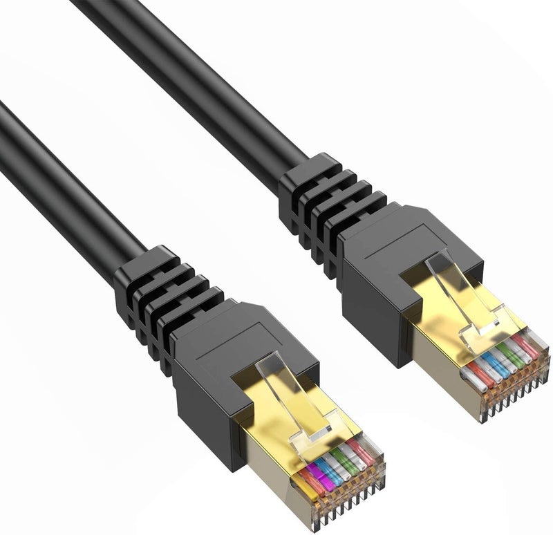 Phizli Cat7 Ethernet Cable 3ft,Cat7 3Ft 15Ft 25Ft 50Ft 100Ft 125Ft 150Ft 175Ft 200Ft 225Ft 300Ft 330Ft 400Ft Shielded Grounded UV Resistant Waterproof Buried-able Network Cord with OFC for Modem, Router - Image 1